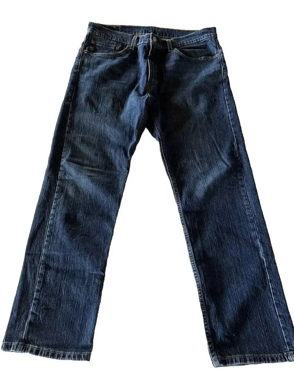 Levi's 505 Jeans Men's 36x30 Dark Wash Denim Pants Cotton Blue Outdoor Travel